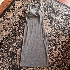 Uniqlo Washable Knit Dress Small Gray